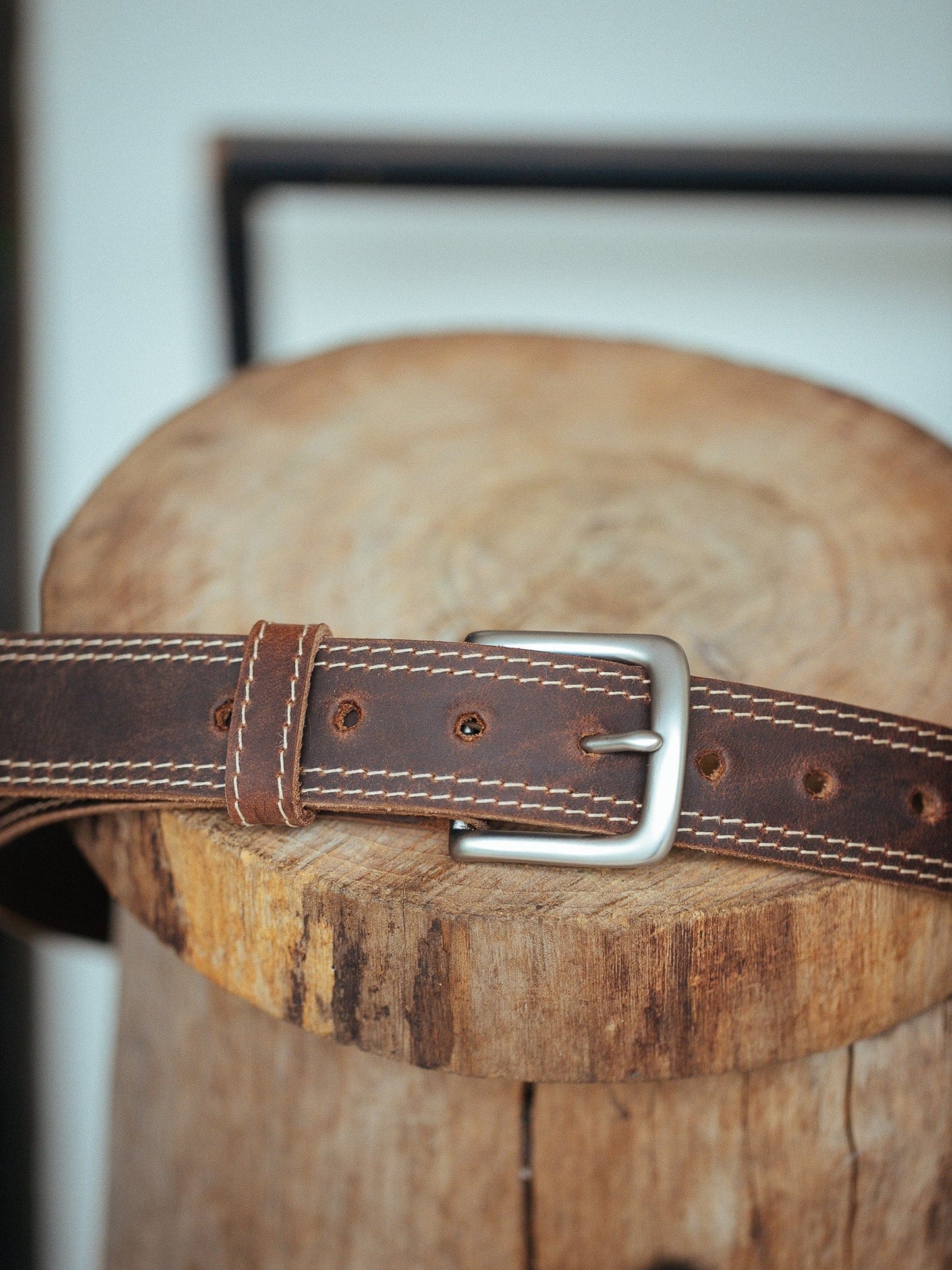 The Real McCaul Leathergoods Belts The Frank Heritage Belt - 35mm Australian Made Australian Owned Australian Made Solid Leather Full Grain Dress Belt- Black