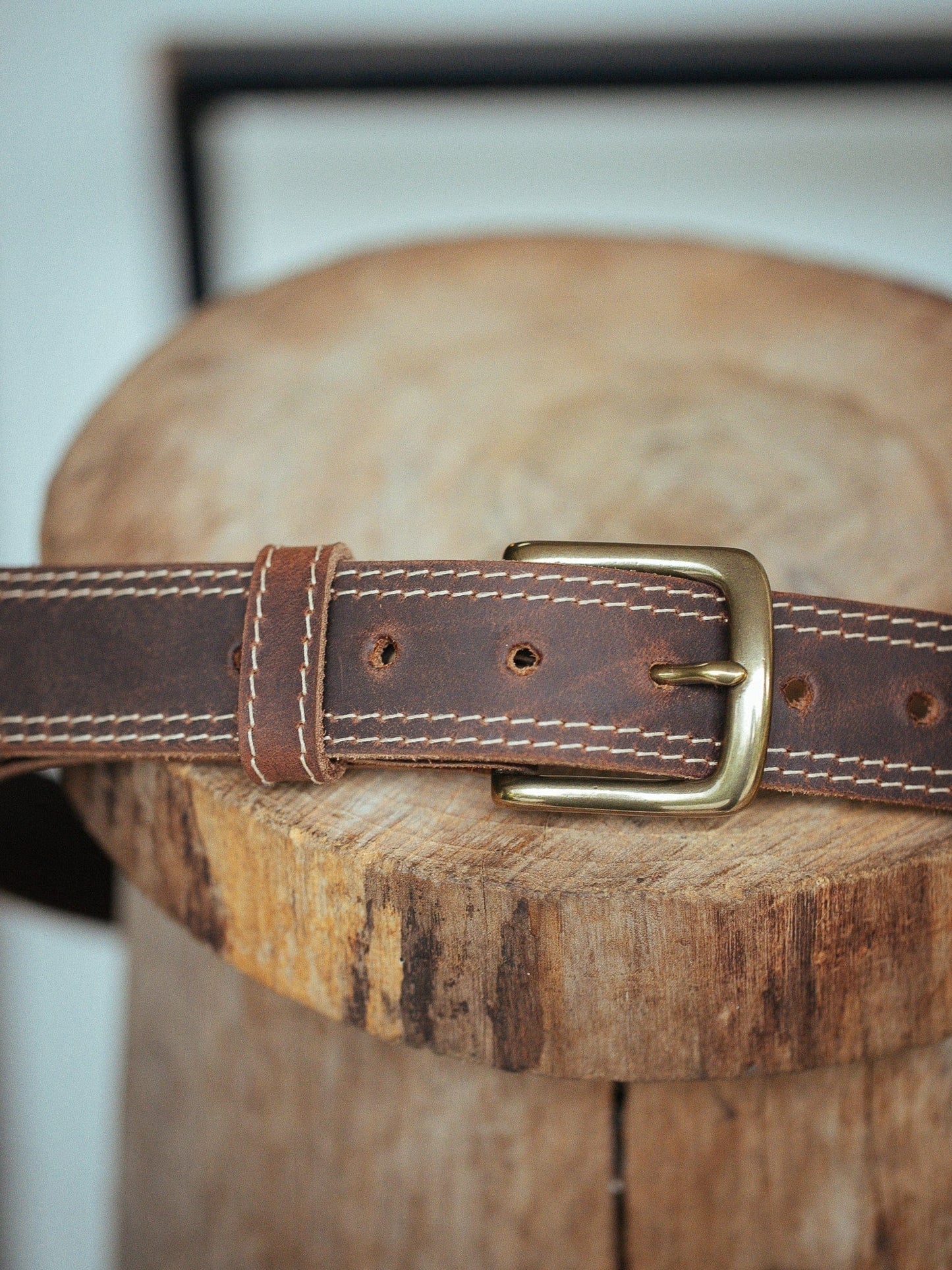 The Real McCaul Leathergoods Belts The Frank Heritage Belt - 35mm Australian Made Australian Owned Australian Made Solid Leather Full Grain Dress Belt- Black