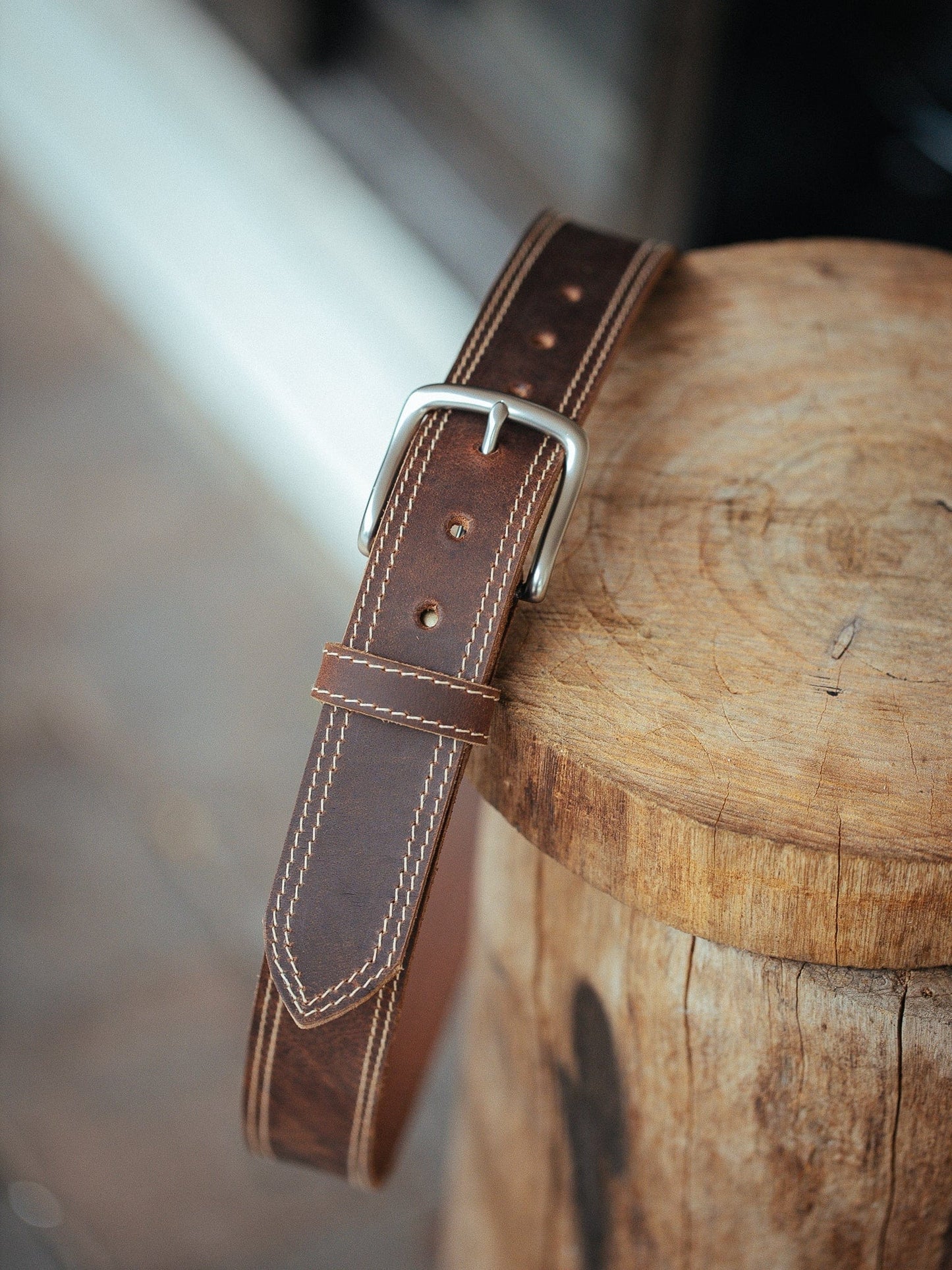The Real McCaul Leathergoods Belts The Frank Heritage Belt - 38mm Australian Made Australian Owned Australian Made Solid Leather Full Grain Dress Belt- Black