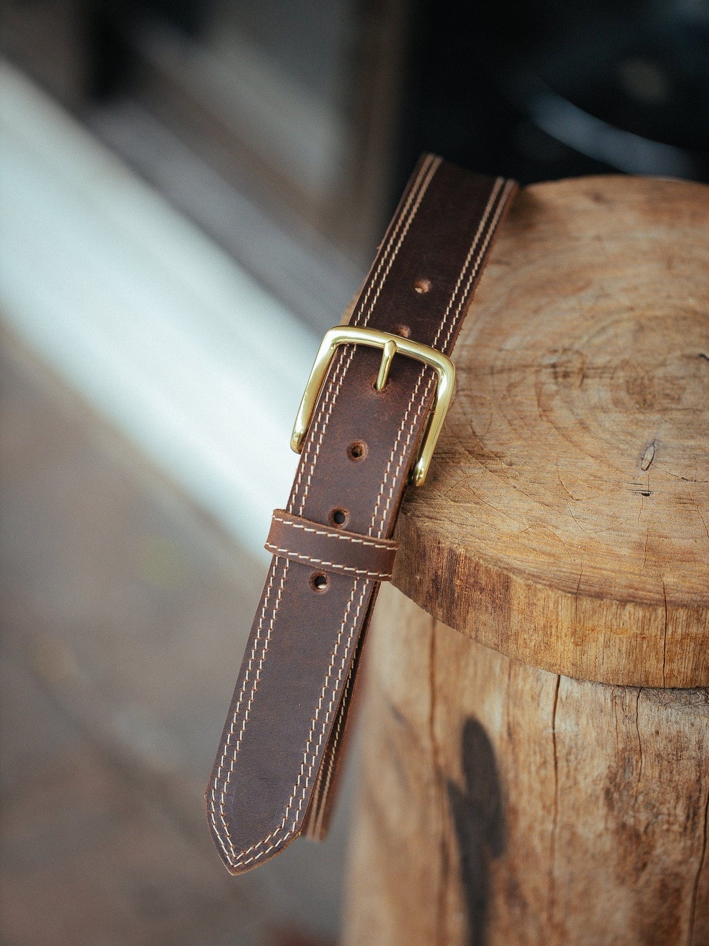 The Real McCaul Leathergoods Belts The Frank Heritage Belt - 38mm Australian Made Australian Owned Australian Made Solid Leather Full Grain Dress Belt- Black