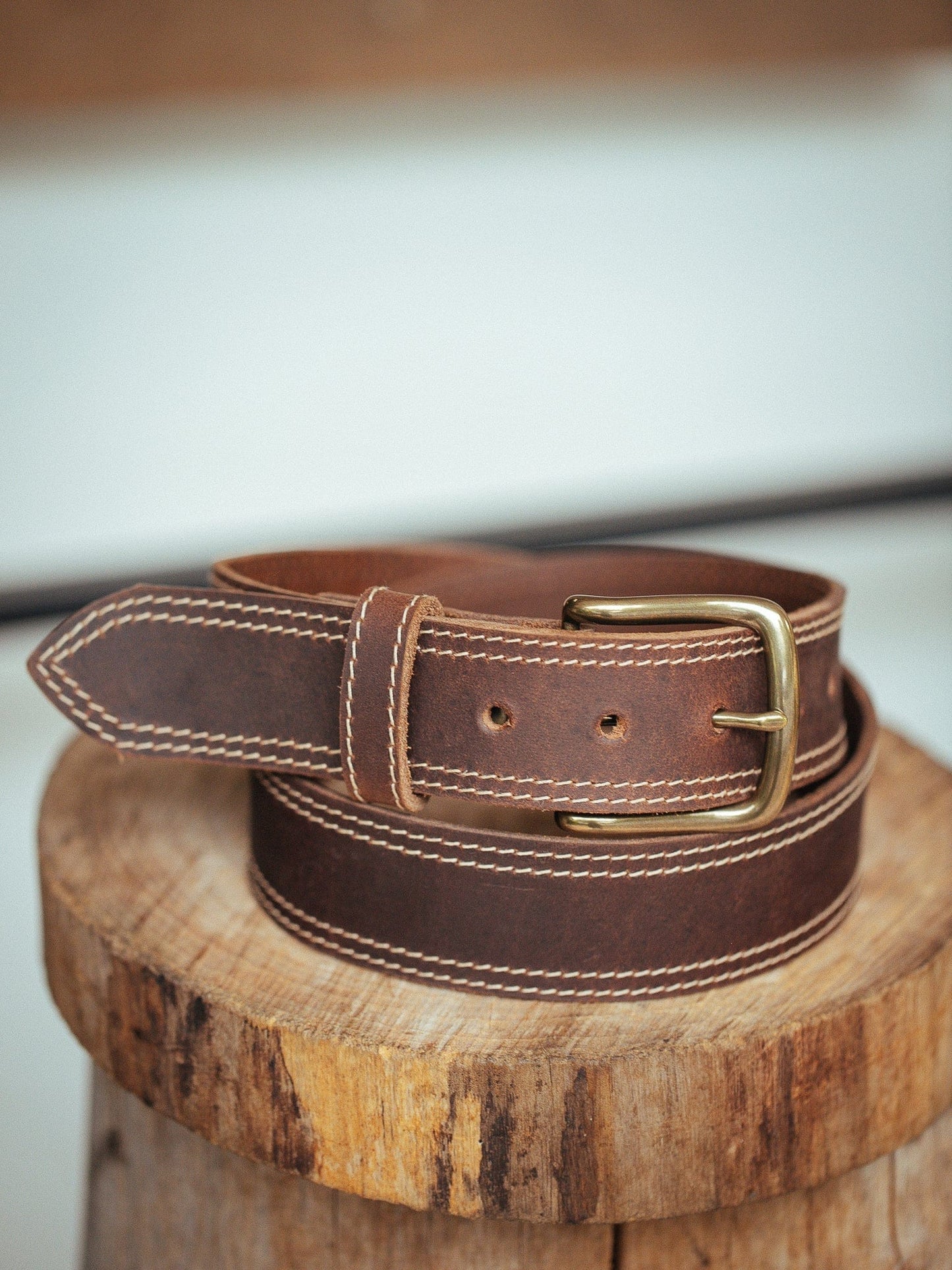 The Real McCaul Leathergoods Belts The Frank Heritage Belt - 38mm Australian Made Australian Owned Australian Made Solid Leather Full Grain Dress Belt- Black