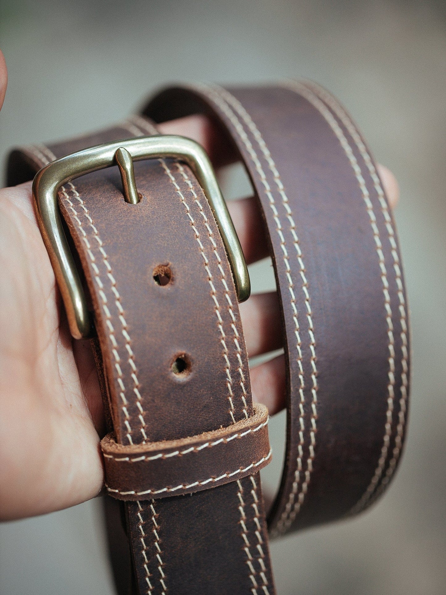 The Real McCaul Leathergoods Belts The Frank Heritage Belt - 38mm Australian Made Australian Owned Australian Made Solid Leather Full Grain Dress Belt- Black