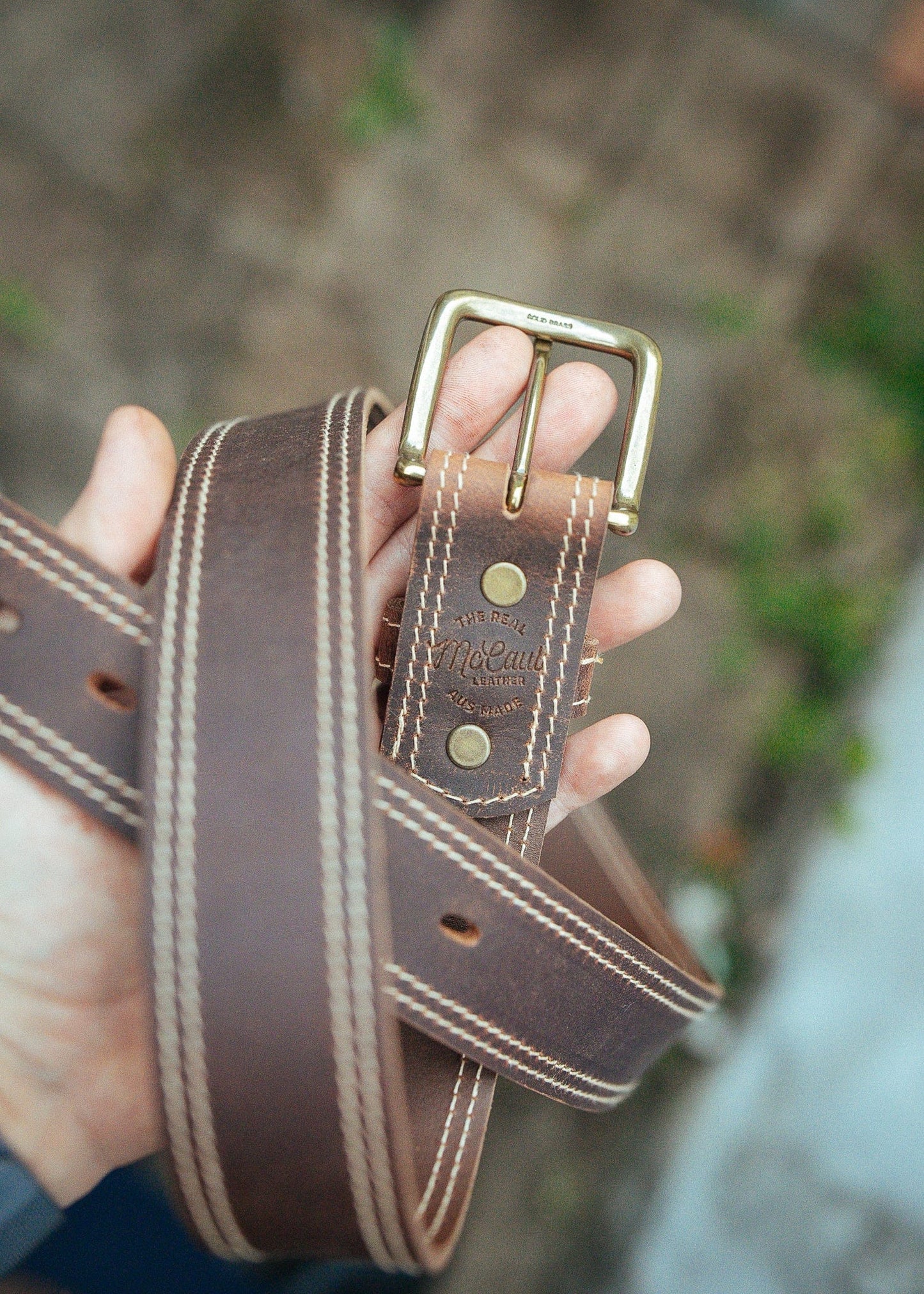 The Real McCaul Leathergoods Belts The Frank Heritage Belt - 38mm Australian Made Australian Owned Australian Made Solid Leather Full Grain Dress Belt- Black