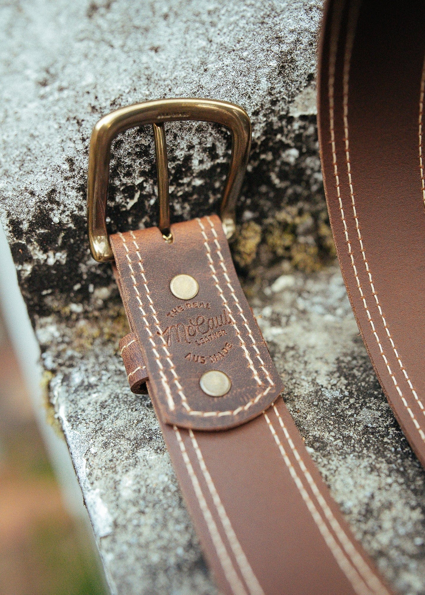 The Real McCaul Leathergoods Belts The Frank Heritage Belt - 38mm Australian Made Australian Owned Australian Made Solid Leather Full Grain Dress Belt- Black