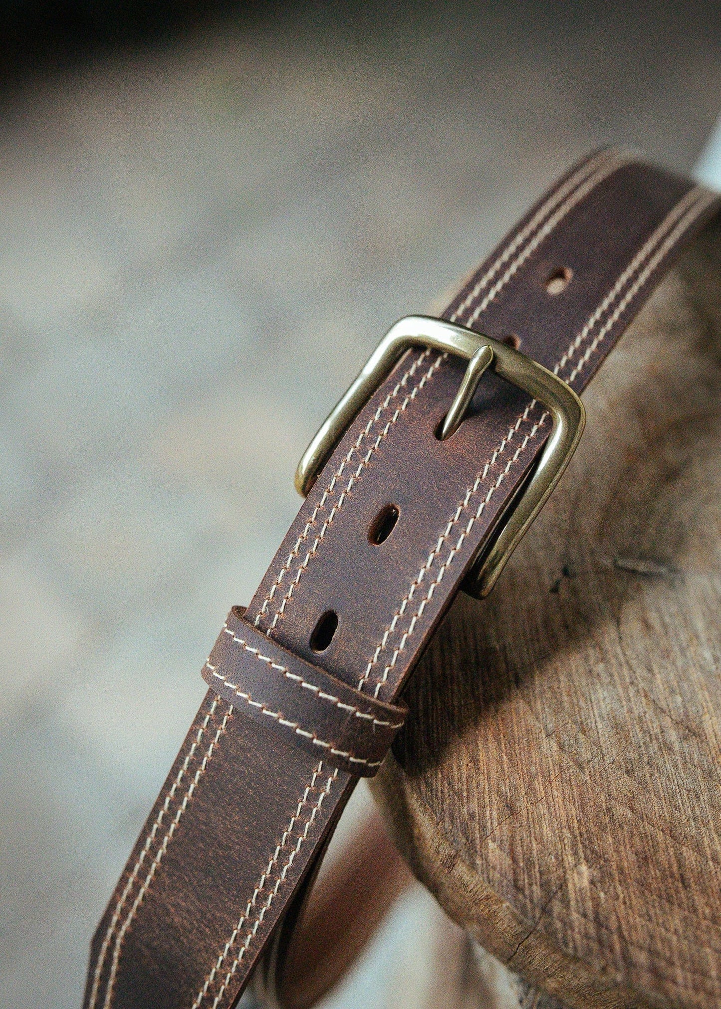 The Real McCaul Leathergoods Belts The Frank Heritage Belt - 38mm Australian Made Australian Owned Australian Made Solid Leather Full Grain Dress Belt- Black