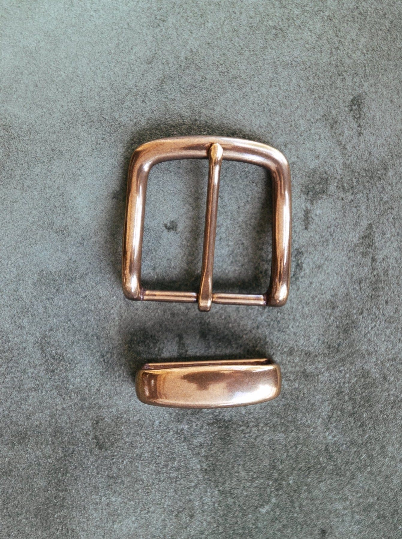 Solid Brass Belt Buckle Set - 38mm - Antique – The Real McCaul Leathergoods