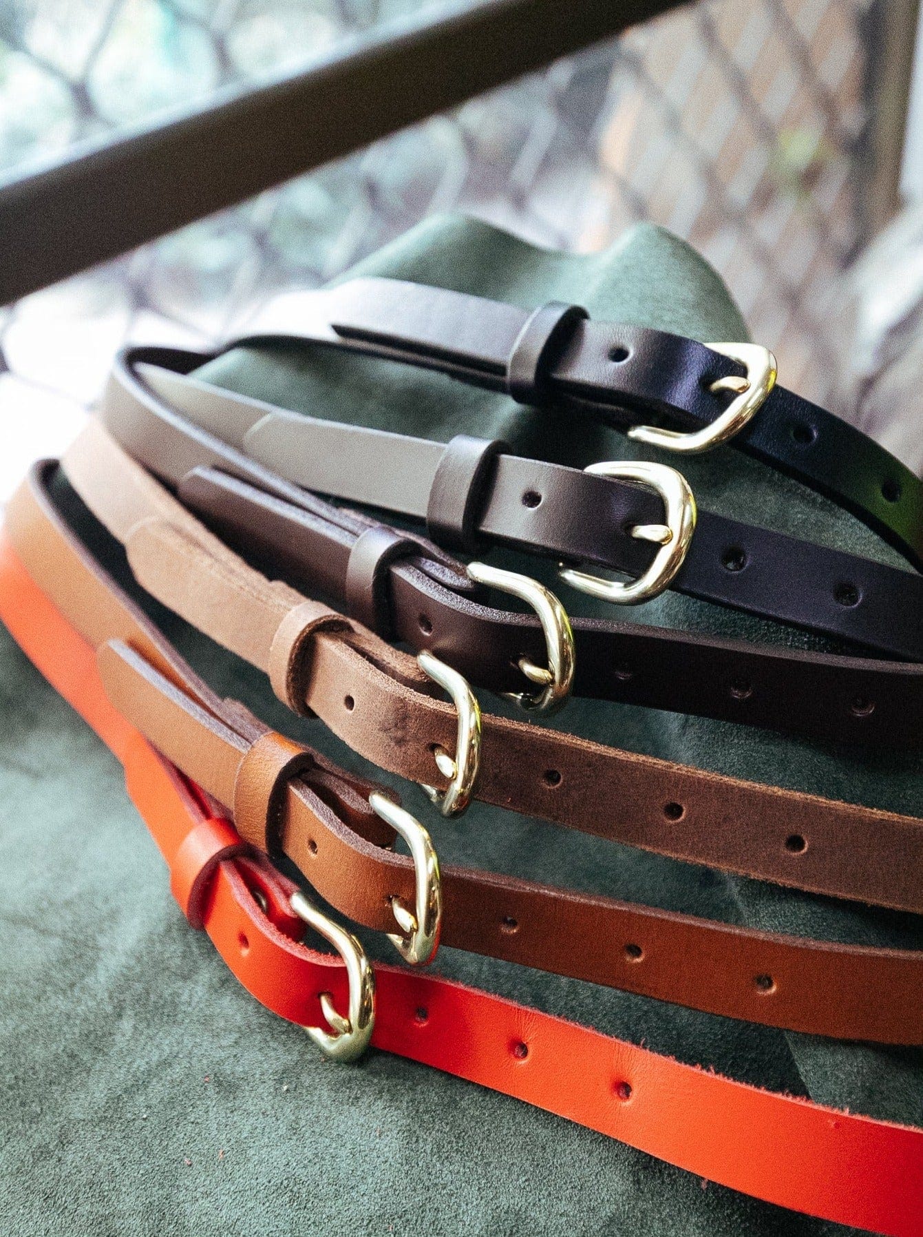 The Real McCaul Leathergoods Classic Narrow 20mm Belt - Tan Australian Made Australian Owned Leather Narrow Belt Made In Australia - 20mm - Tan