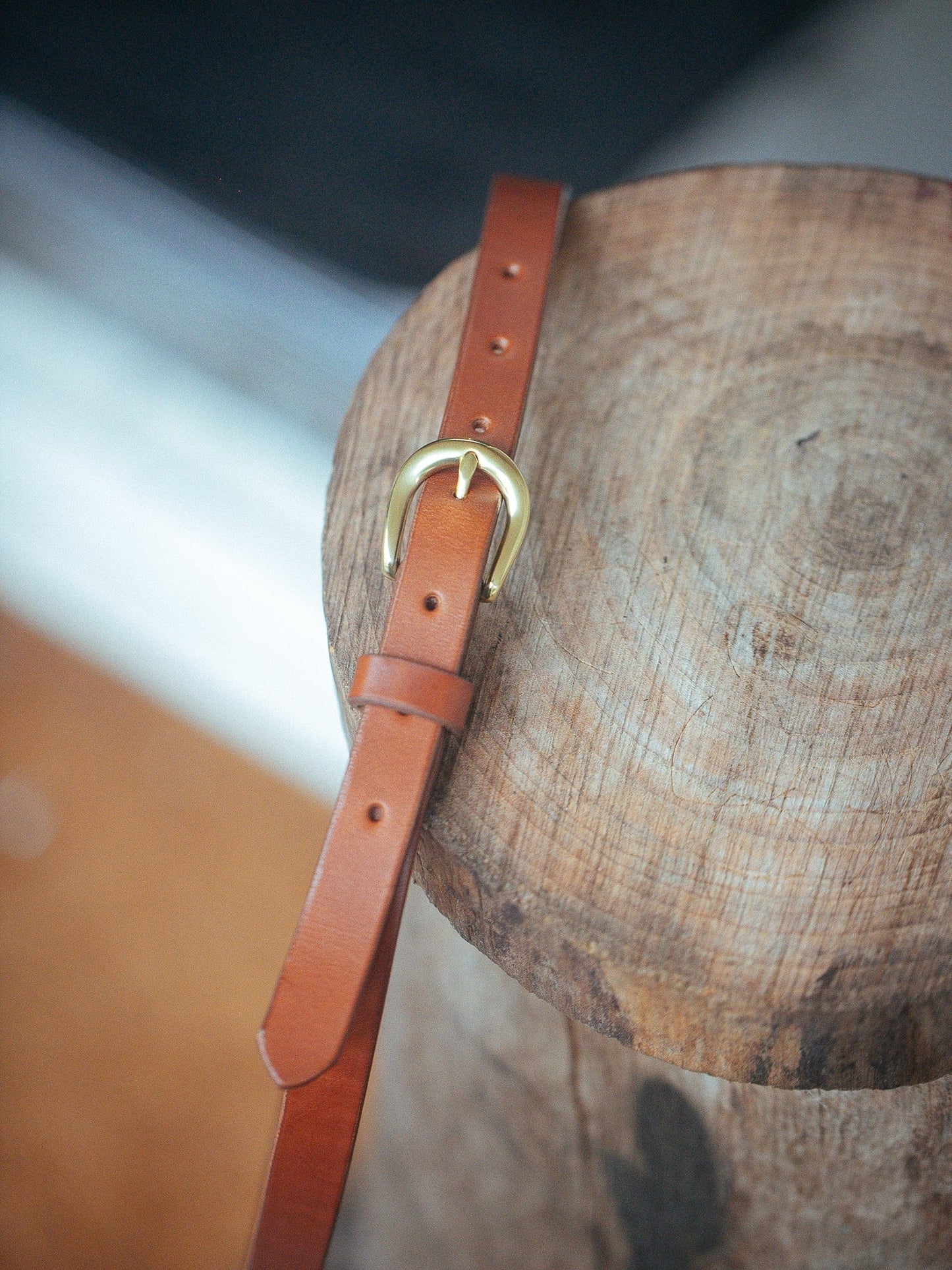 The Real McCaul Leathergoods Classic Narrow 20mm Belt - Tan Australian Made Australian Owned Leather Narrow Belt Made In Australia - 20mm - Tan