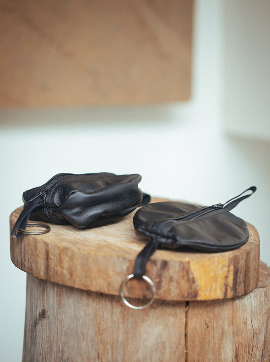 The Real McCaul Leathergoods Keyring Double Sided Key & Coin Pouch - Cowhide Australian Made Australian Owned Double Sided Key & Coin Pouch- MADE IN AUSTRALIA - Genuine Leather