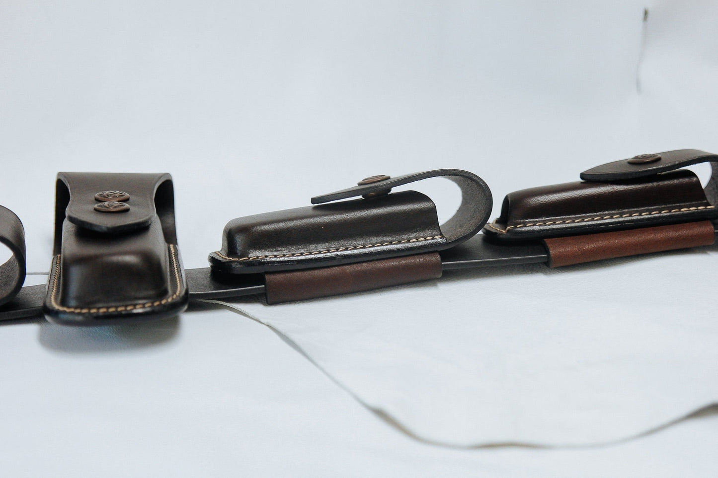 The Real McCaul Leathergoods Leatherman Knife Multitool Pouch for Belt Australian Made Australian Owned Leatherman Knife Pouch Cowhide Australian Made Belt
