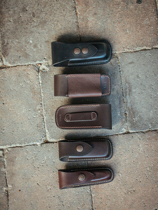 The Real McCaul Leathergoods Leatherman Knife Multitool Pouch for Belt Australian Made Australian Owned Leatherman Knife Pouch Cowhide Australian Made Belt