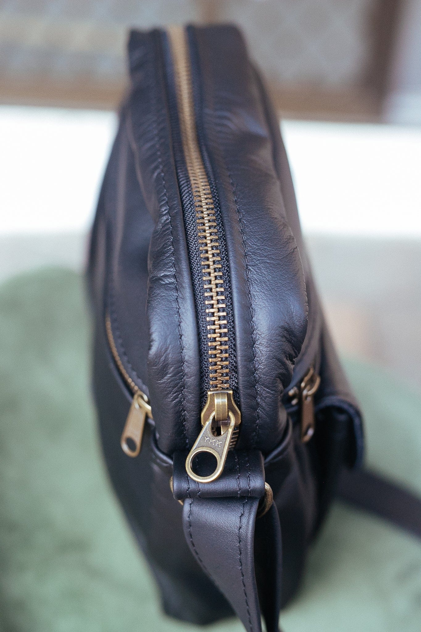 The Real McCaul Leathergoods Manbag Sydney Crossbody Satchel Australian Made Australian Owned Sydney Manbag Leather- Made In Australia- YKK Zips