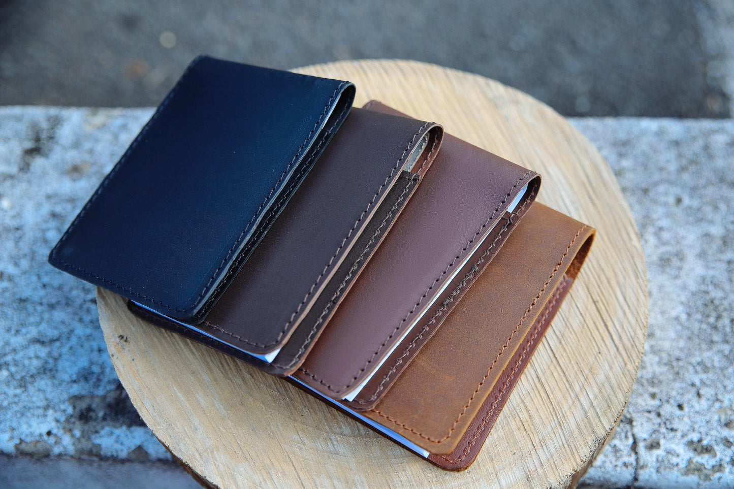 The Real McCaul Leathergoods NoteBook Cover A7 Australian Made Australian Owned Kangaroo Leather NoteBook Cover Made In Australia