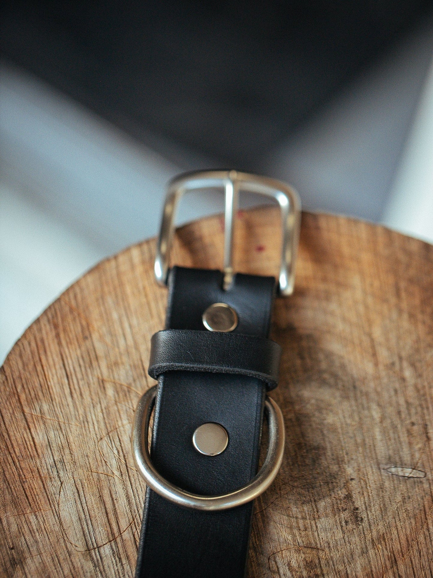 The Real McCaul Leathergoods Pet Collars & Harnesses Classic Dog Collar - 38mm - Black Australian Made Australian Owned Leather Dog Collar with Brass Fittings- Australian Made