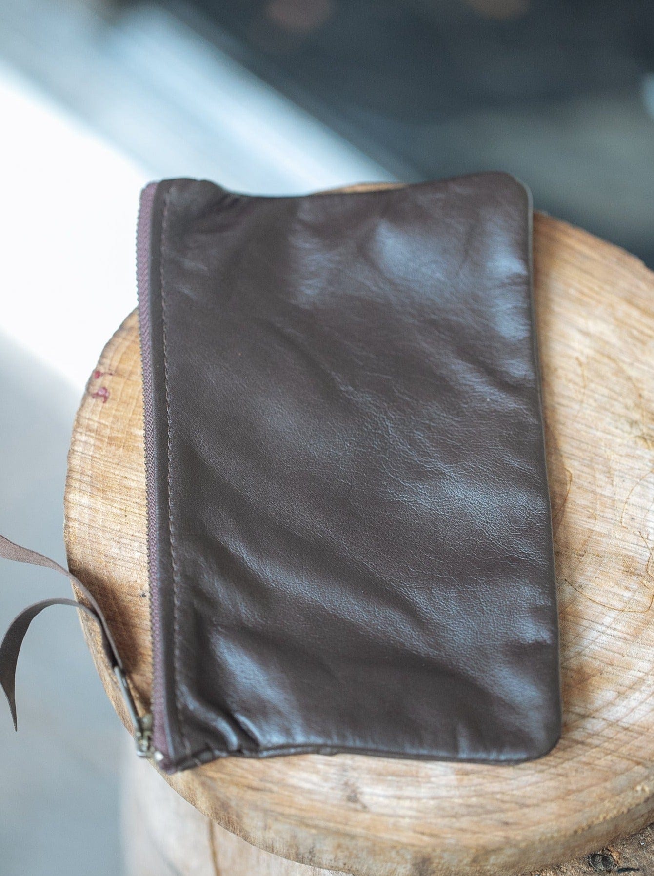 The Real McCaul Leathergoods Purses Clementine Clutch - Kangaroo Australian Made Australian Owned Clementine Leather Clutch- Made In Australia YKK Zips