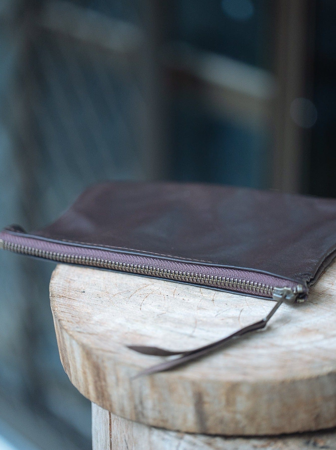 The Real McCaul Leathergoods Purses Clementine Clutch - Kangaroo Australian Made Australian Owned Clementine Leather Clutch- Made In Australia YKK Zips