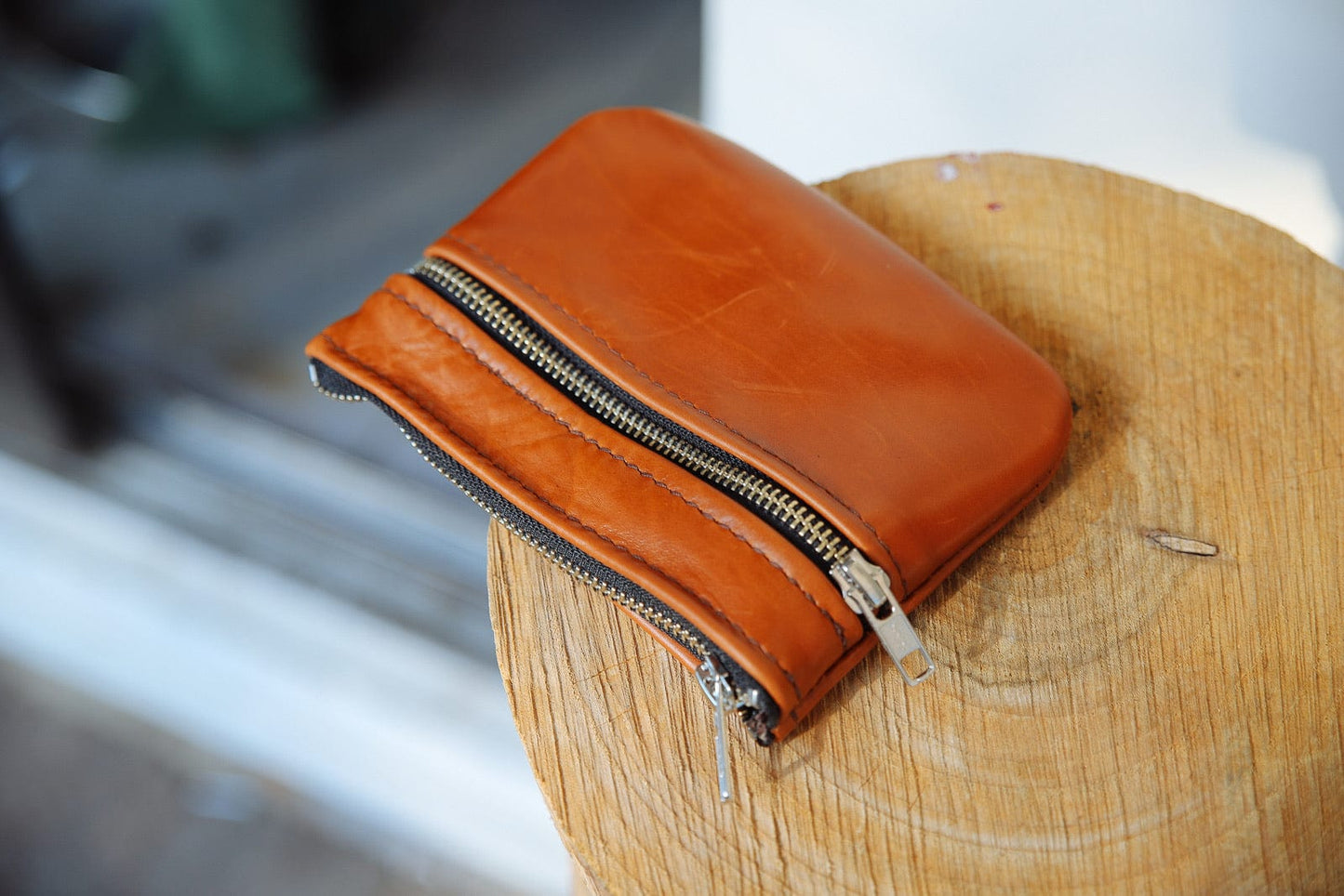 The Real McCaul Leathergoods Purses Kangaroo / Tan / Silver Paula Purse - Kangaroo Australian Made Australian Owned
