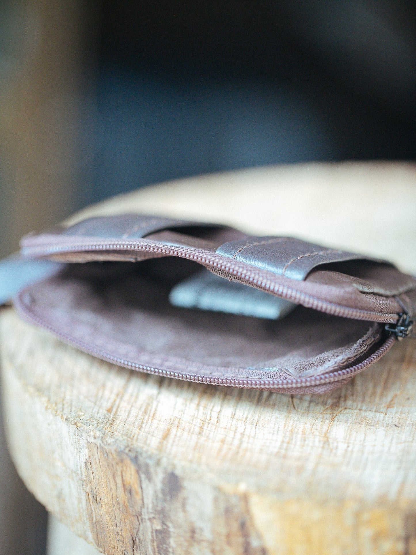 The Real McCaul Leathergoods Purses Two Zip Key Belt Pouch Australian Made Australian Owned Double Zip Leather Key Belt Purse Made In Australia