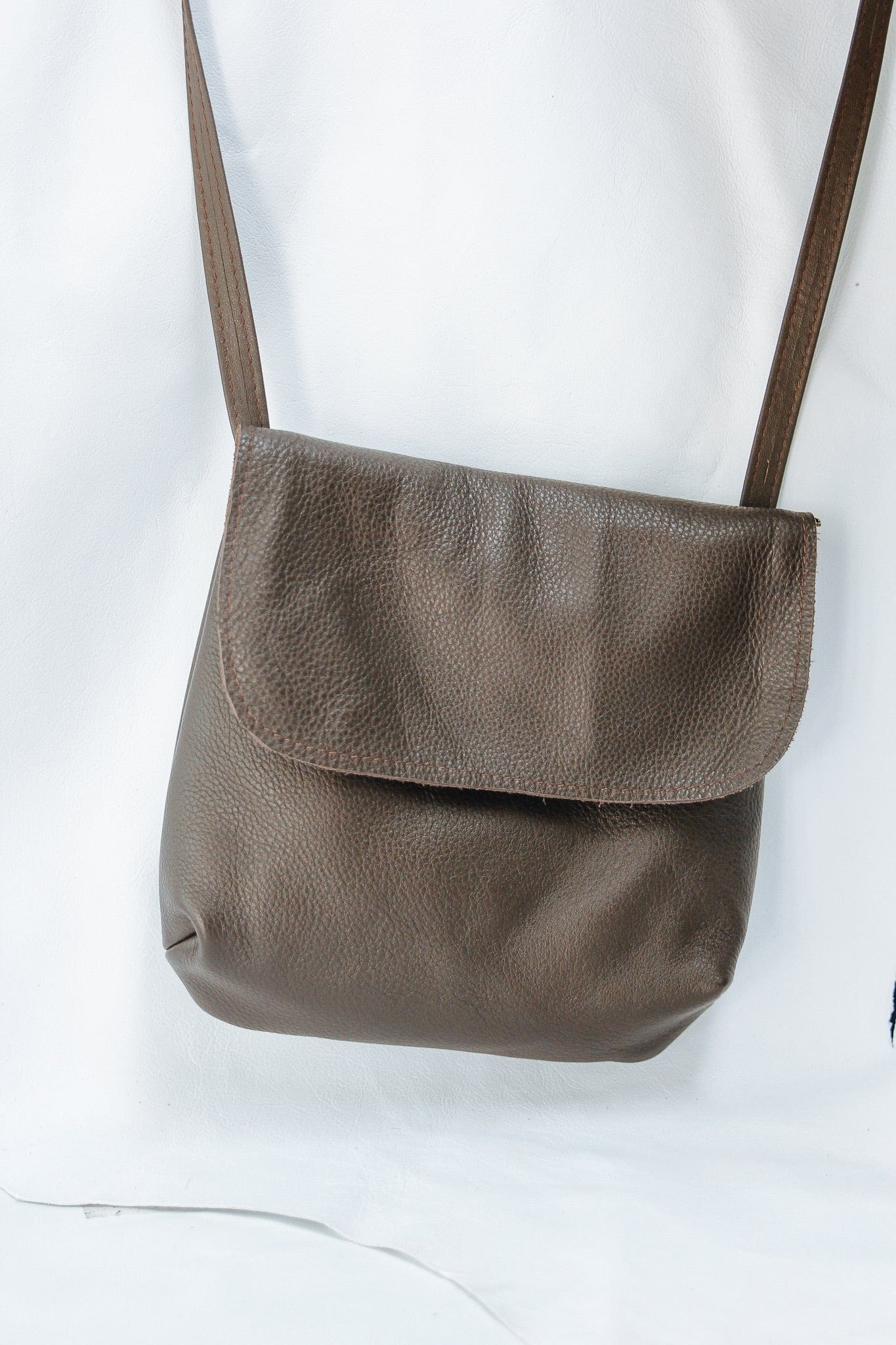 The Real McCaul Leathergoods Shoulder Bags Dark Brown The Jess CrossBody Bag - Cowhide Australian Made Australian Owned Australian Made Cross-Body Leather Bag