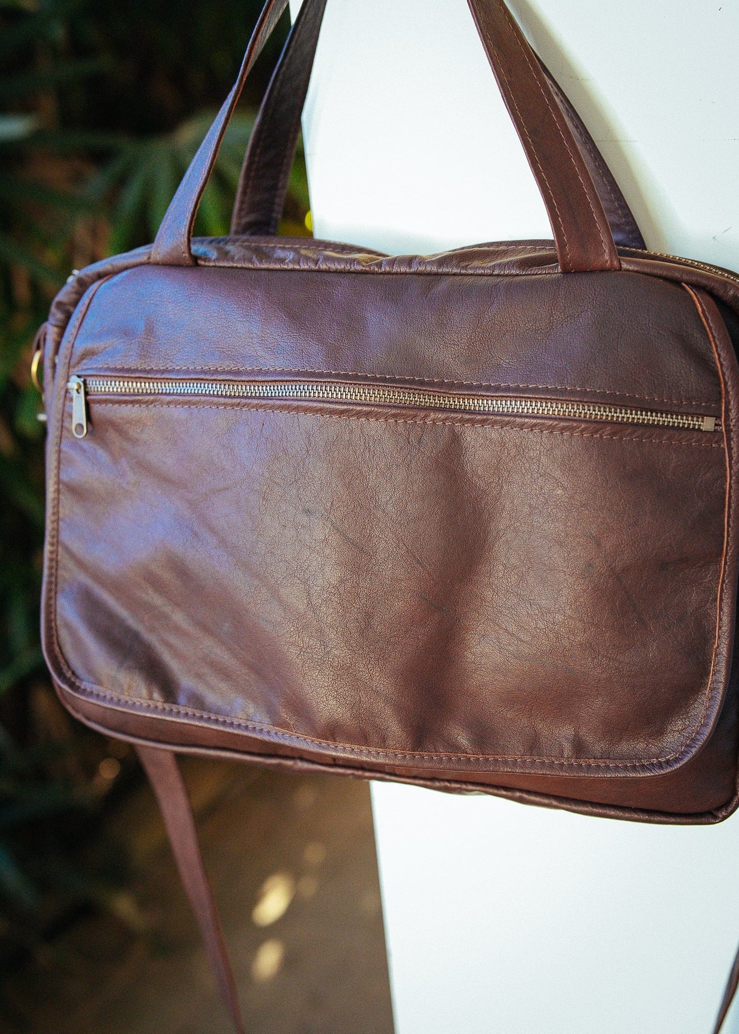 The Real McCaul Leathergoods Shoulder Bags Jack Satchel - Kangaroo Australian Made Australian Owned Jack Laptop Leather Travel Satchel Briefcase- Made In Australia