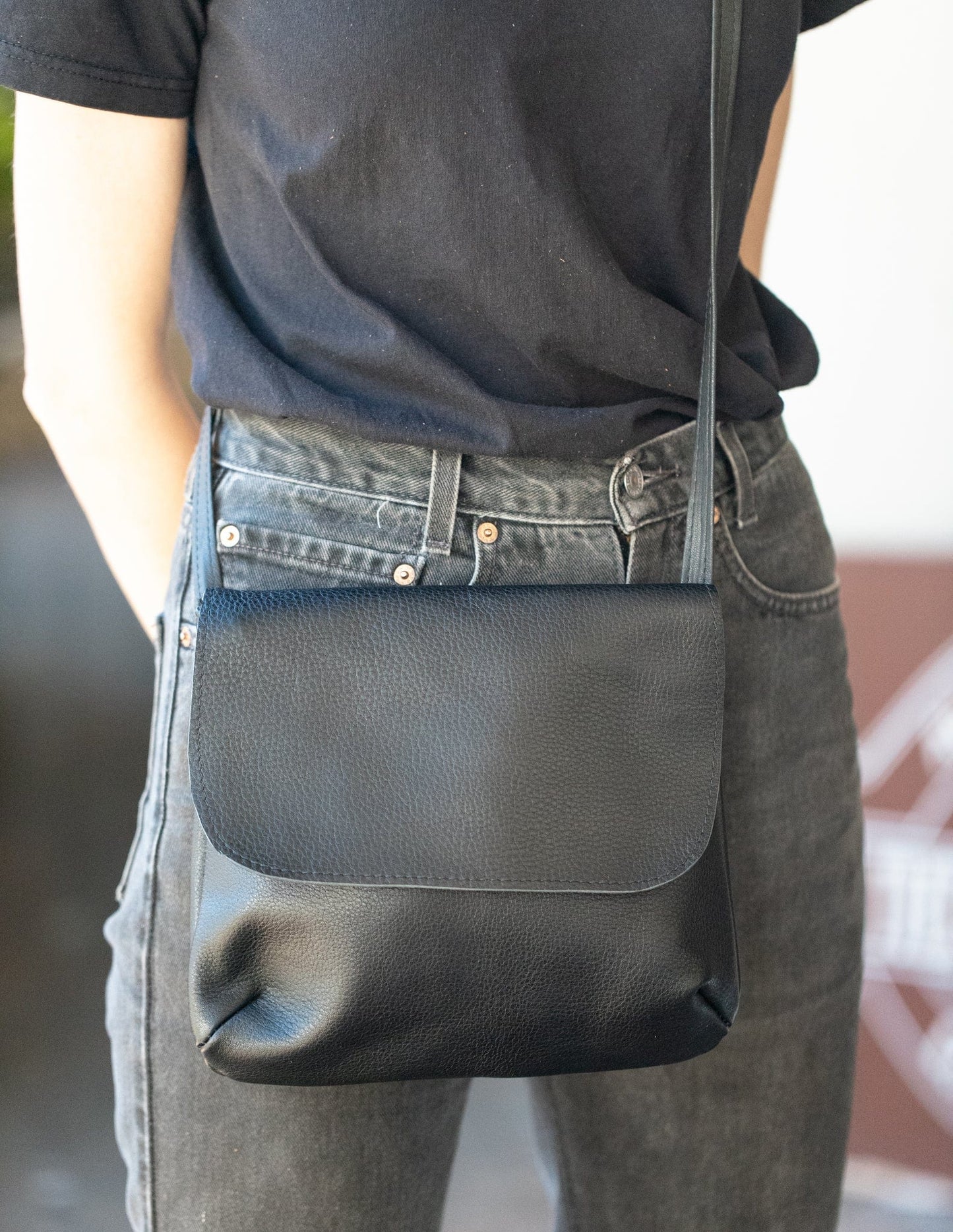 The Real McCaul Leathergoods Shoulder Bags The Jess CrossBody Bag - Cowhide Australian Made Australian Owned Australian Made Cross-Body Leather Bag