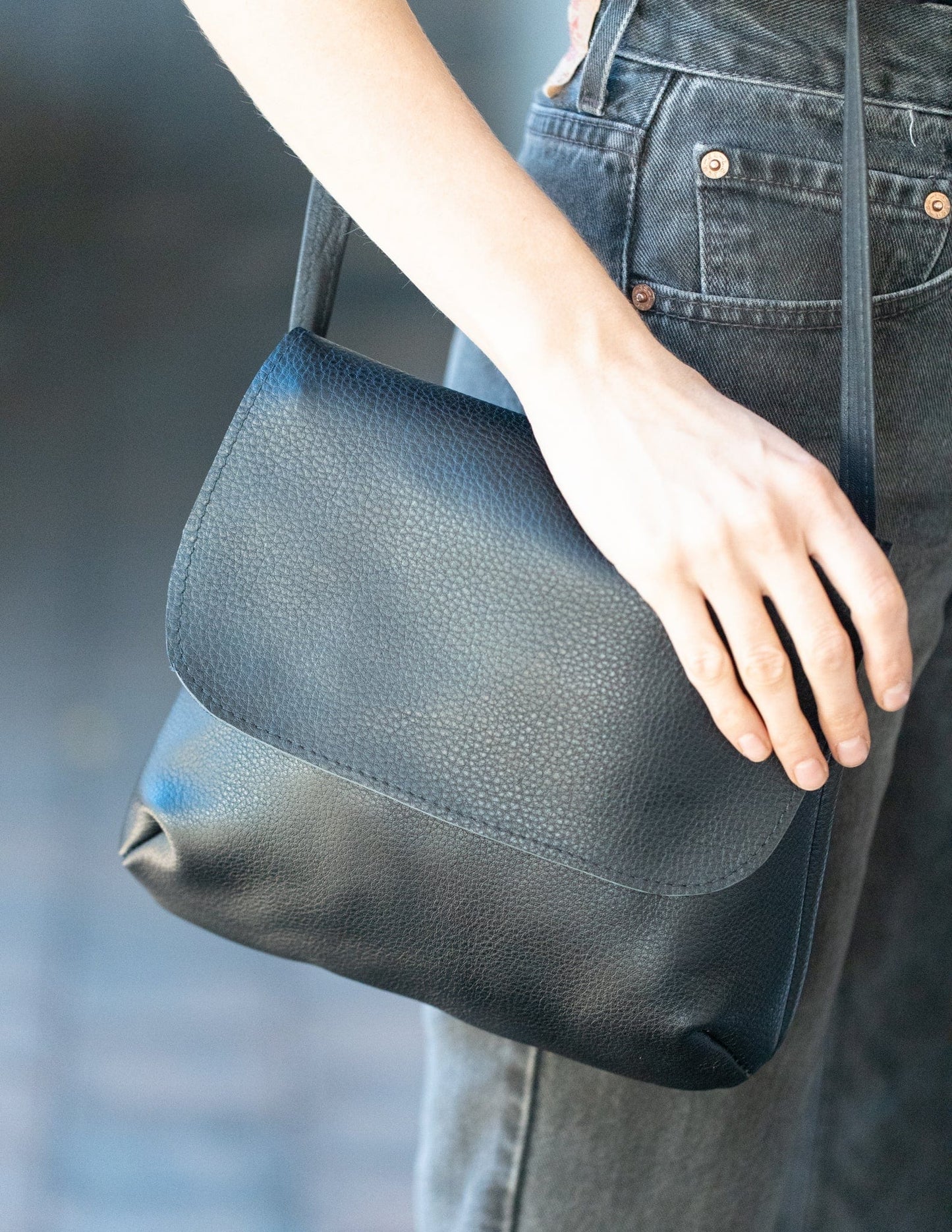 The Real McCaul Leathergoods Shoulder Bags The Jess CrossBody Bag - Cowhide Australian Made Australian Owned Australian Made Cross-Body Leather Bag