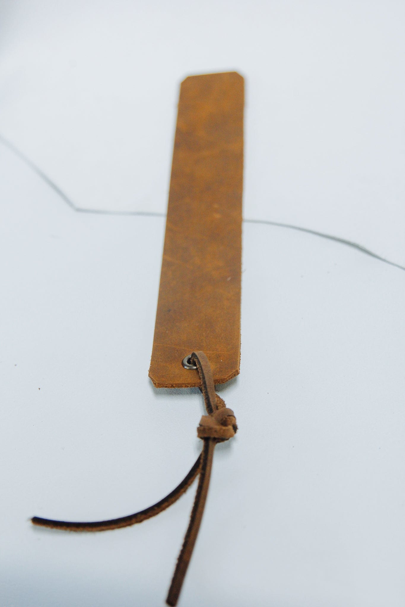 The Real McCaul Leathergoods Vintage Brown / Small Personalised Bookmark Australian Made Australian Owned Personalised Embossed Leather Bookmark Handmade in Australia