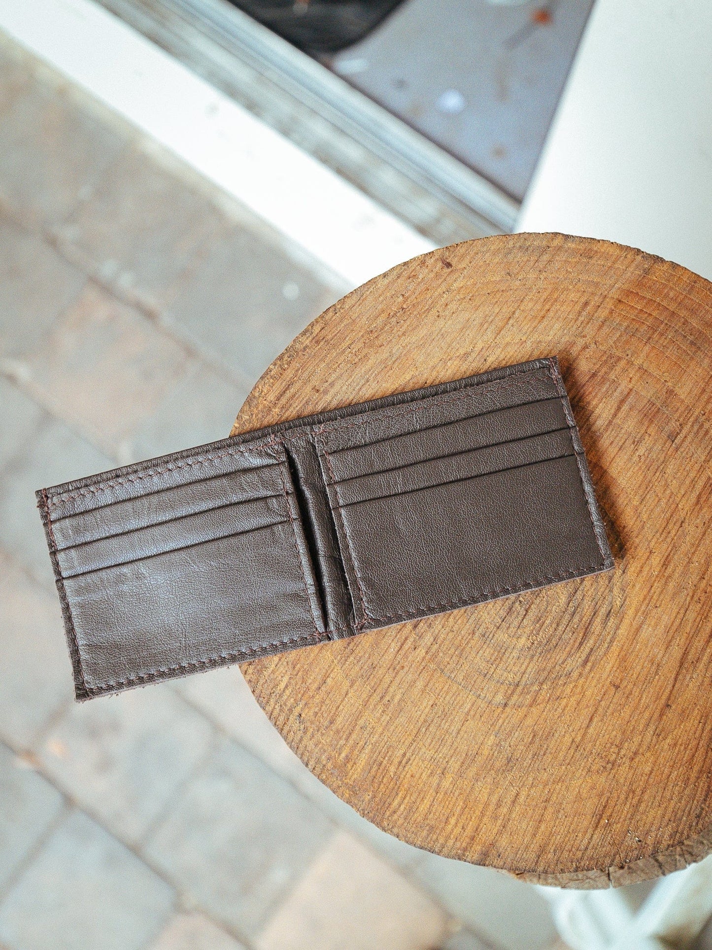 The Real McCaul Leathergoods Wallet Small Bifold Wallet - Cowhide Australian Made Australian Owned Small Bi-Fold Leather Wallet Australian Made