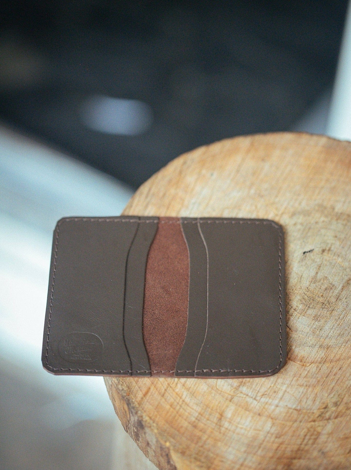 The Real McCaul Leathergoods Wallets 4 Slot Card Wallet Australian Made Australian Owned Leather 2 Card Wallet Holder Made In Australia
