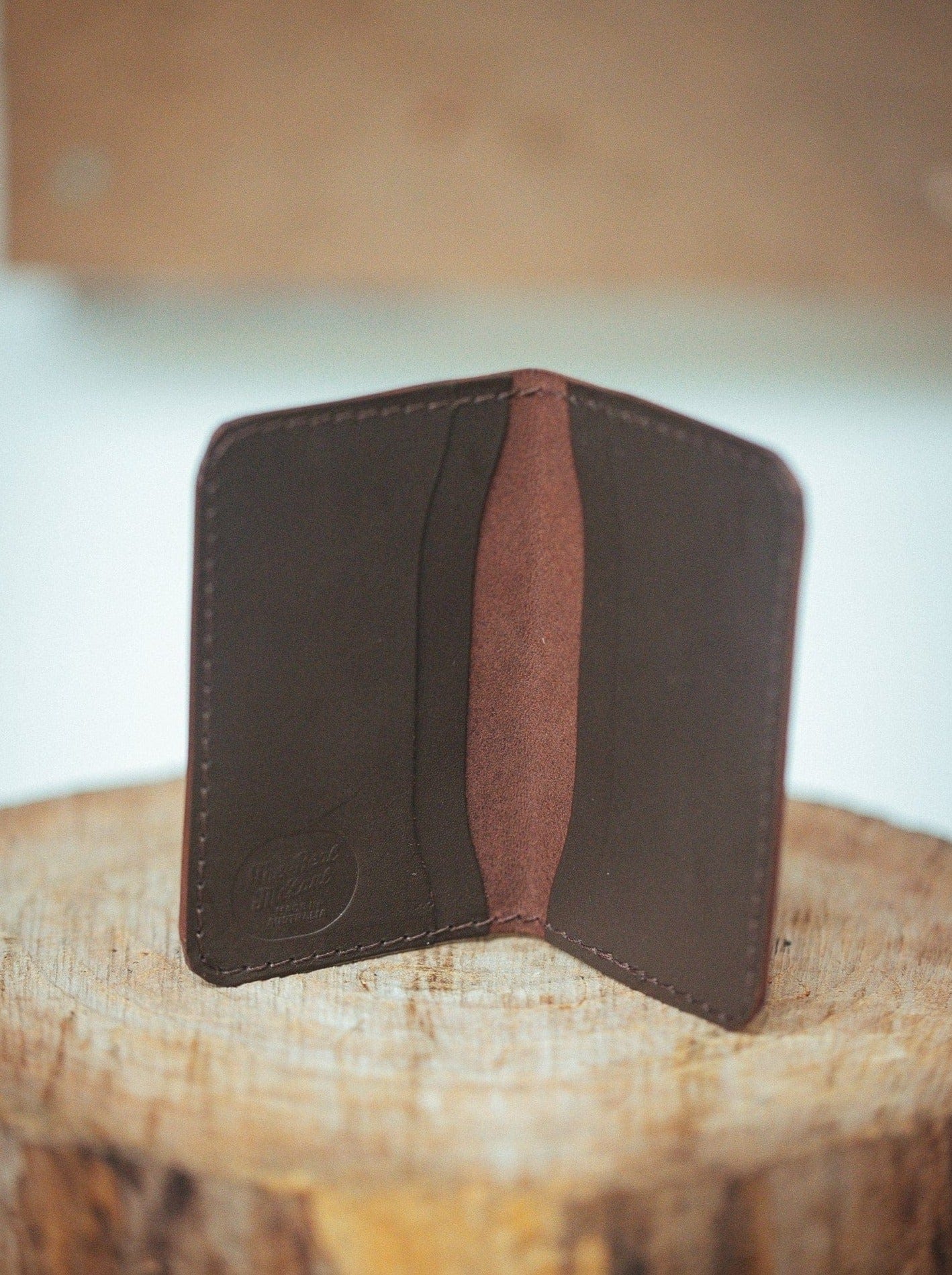 The Real McCaul Leathergoods Wallets 4 Slot Card Wallet Australian Made Australian Owned Leather 2 Card Wallet Holder Made In Australia