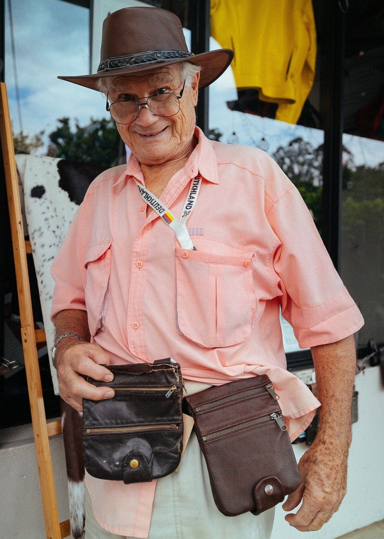 The Real McCaul Multi-Wallet Multi Wallet Belt Pouch (Kangaroo) Australian Made Australian Owned Australian Made Leather Multi-Wallet Travel Belt Pouch (Kangaroo)