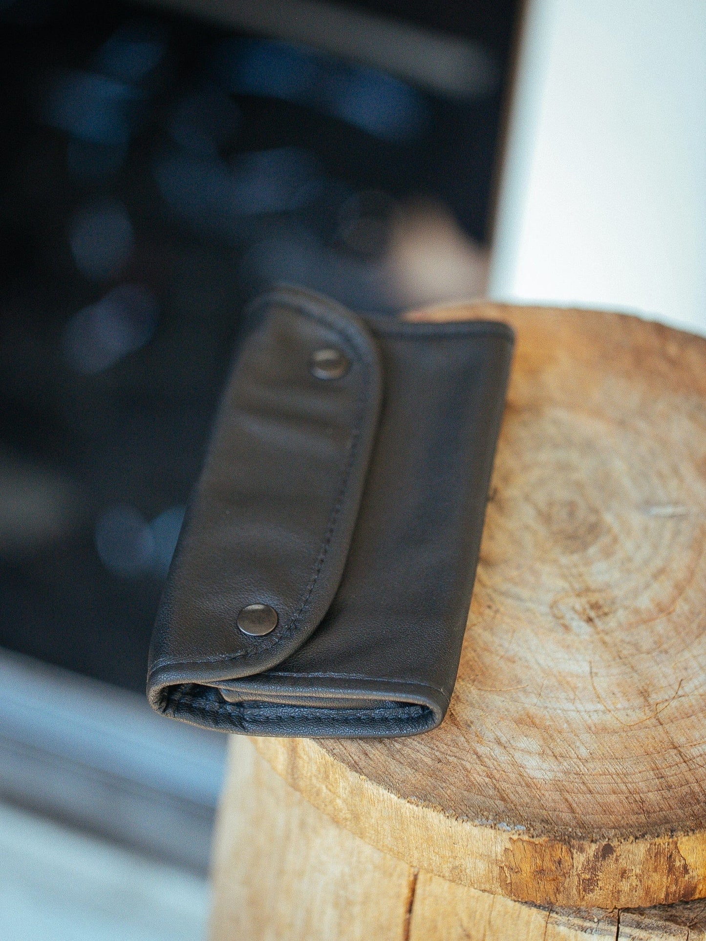 The Real McCaul Tobacco Pouches Tri Fold Tobacco Pouch - Kangaroo Australian Made Australian Owned Leather Tobacco Pouch Australian Made Kangaroo & Cowhide Leather