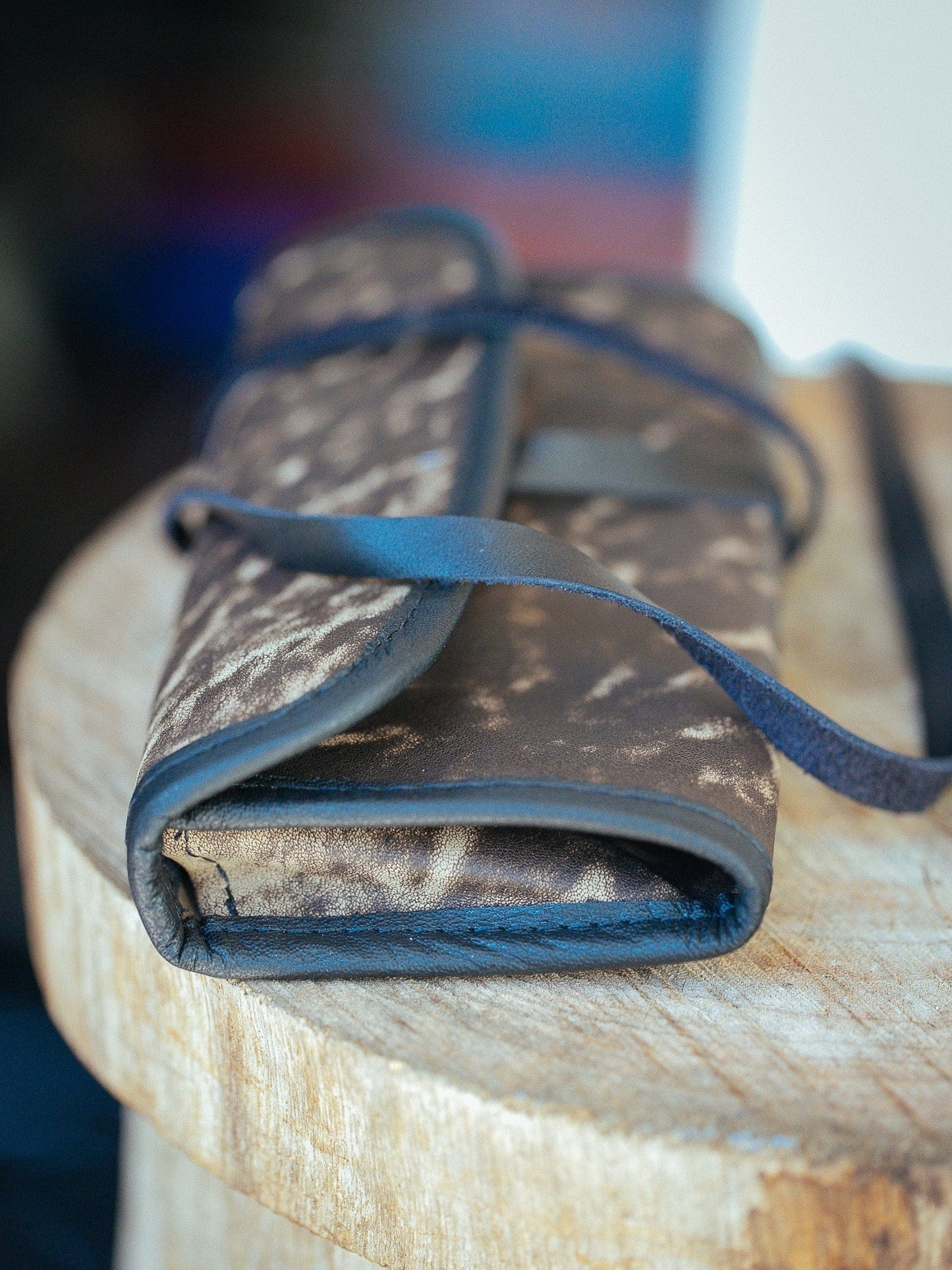The Real McCaul Tobacco Pouches Tri Fold Tobacco Pouch - Kangaroo Australian Made Australian Owned Leather Tobacco Pouch Australian Made Kangaroo & Cowhide Leather