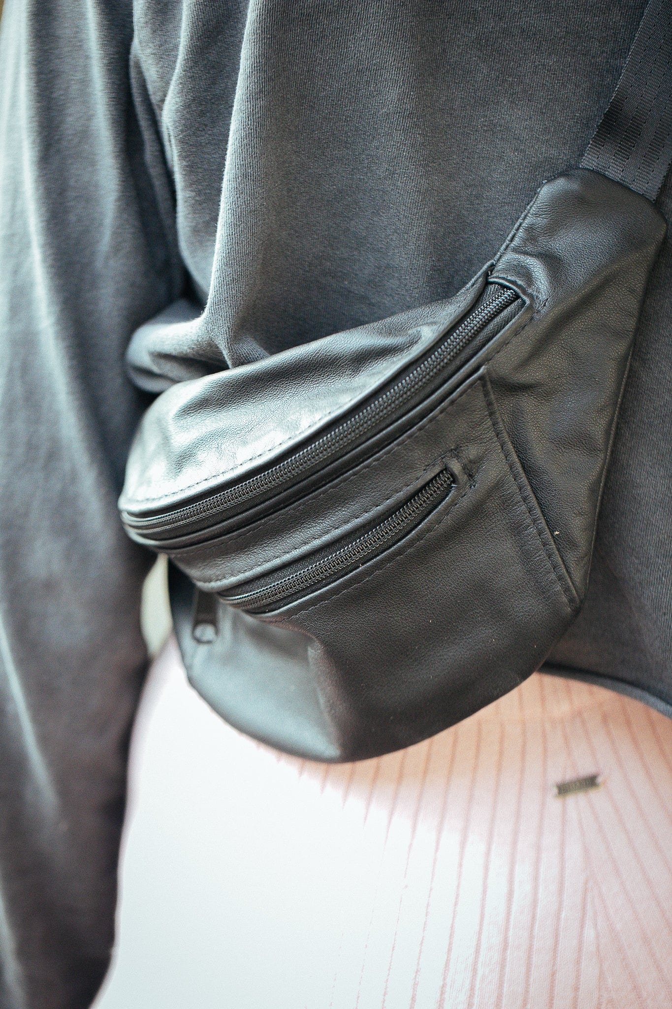 The Real McCaul Travel Bag Black / Nylon / Small (26" - 34") Classic Bum Bag - Medium - Cowhide Australian Made Australian Owned Leather Bum Bag Handmade in Australia Kangaroo & Cowhide
