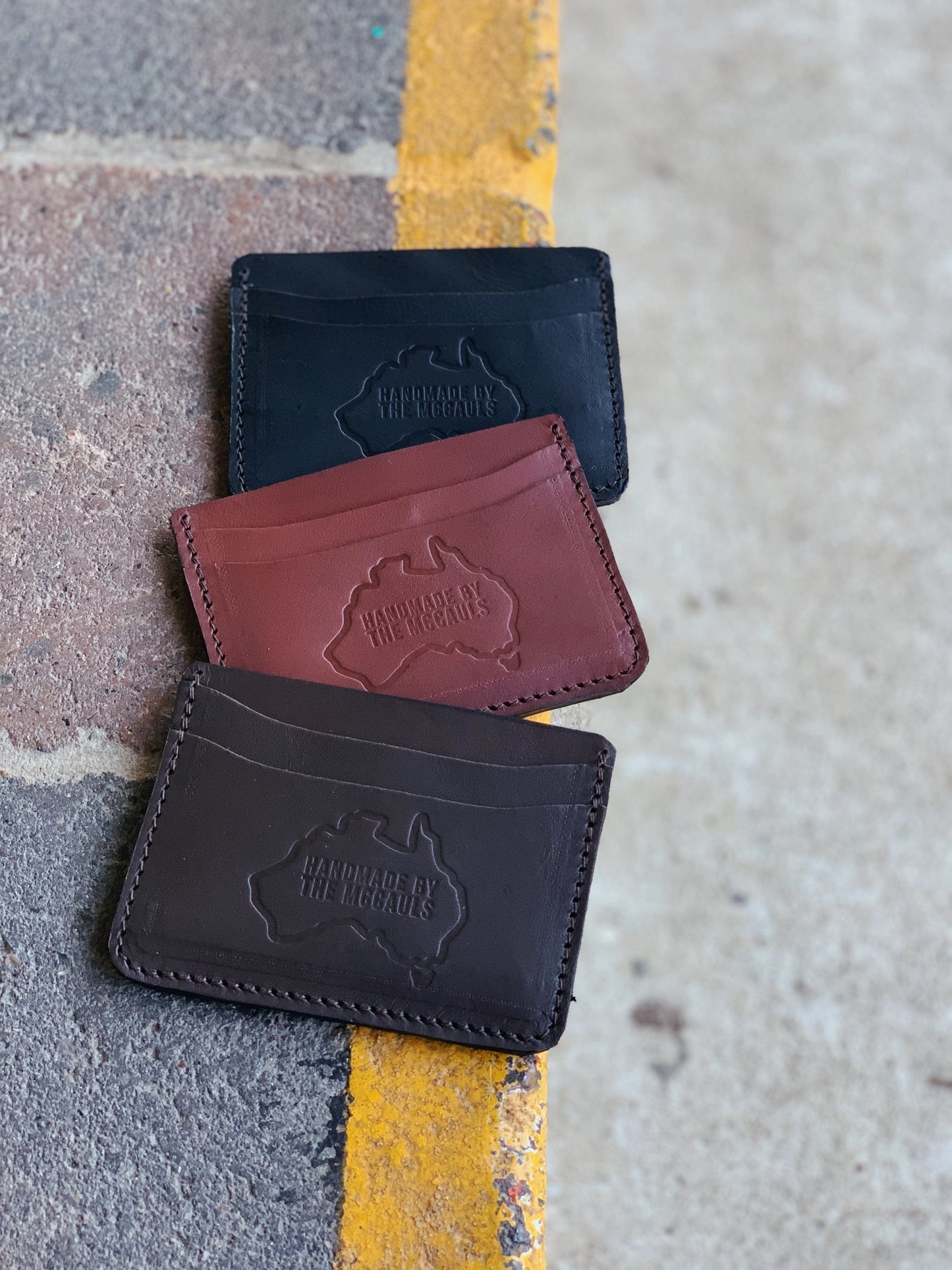 The Real McCaul Wallet Card Holder- 6 Pocket Australian Made Australian Owned Card Holder Kangaroo Leather Wallet- 6 Pocket Made In Australia