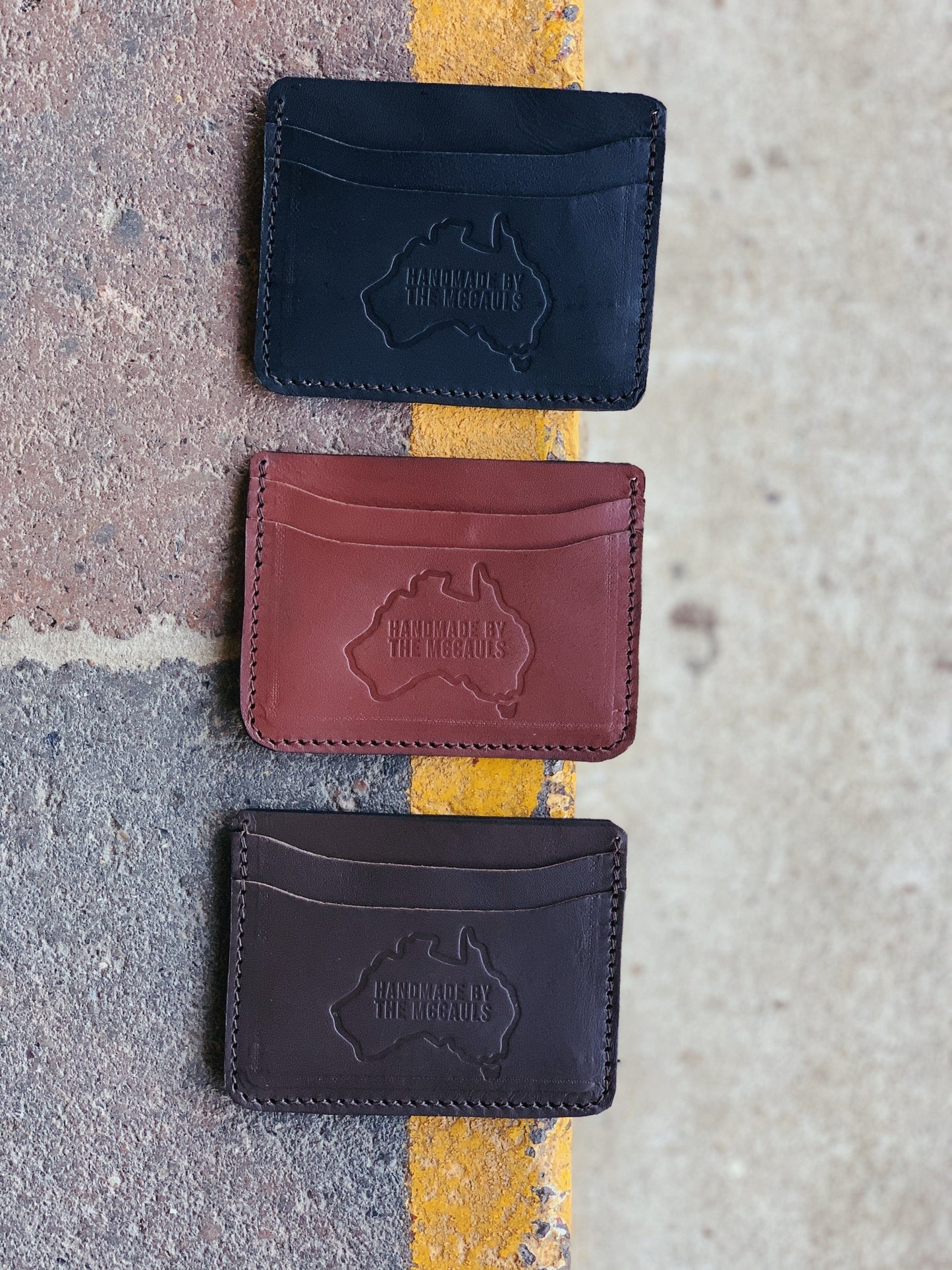 The Real McCaul Wallet Card Holder- 6 Pocket Australian Made Australian Owned Card Holder Kangaroo Leather Wallet- 6 Pocket Made In Australia