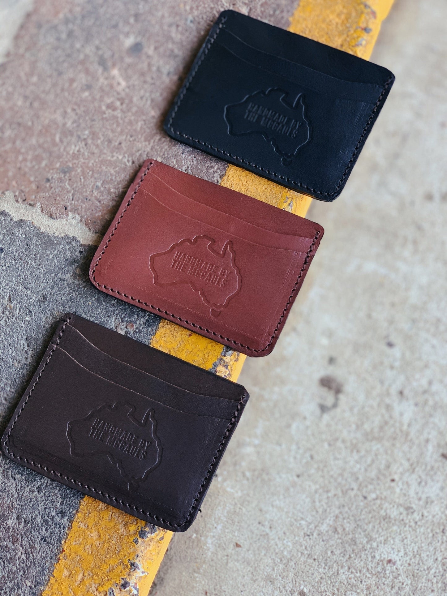 The Real McCaul Wallet Card Holder- 6 Pocket Australian Made Australian Owned Card Holder Kangaroo Leather Wallet- 6 Pocket Made In Australia