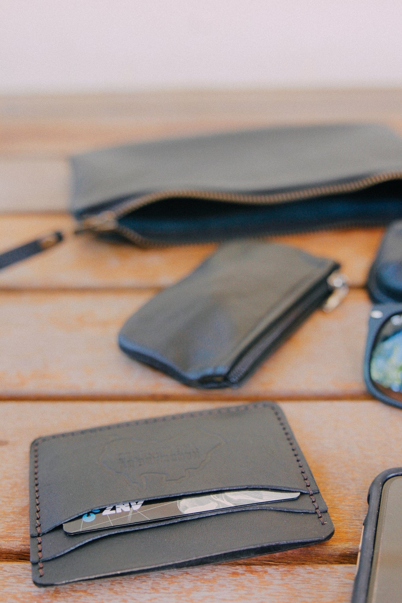 The Real McCaul Wallet Card Holder- 6 Pocket Australian Made Australian Owned Card Holder Kangaroo Leather Wallet- 6 Pocket Made In Australia