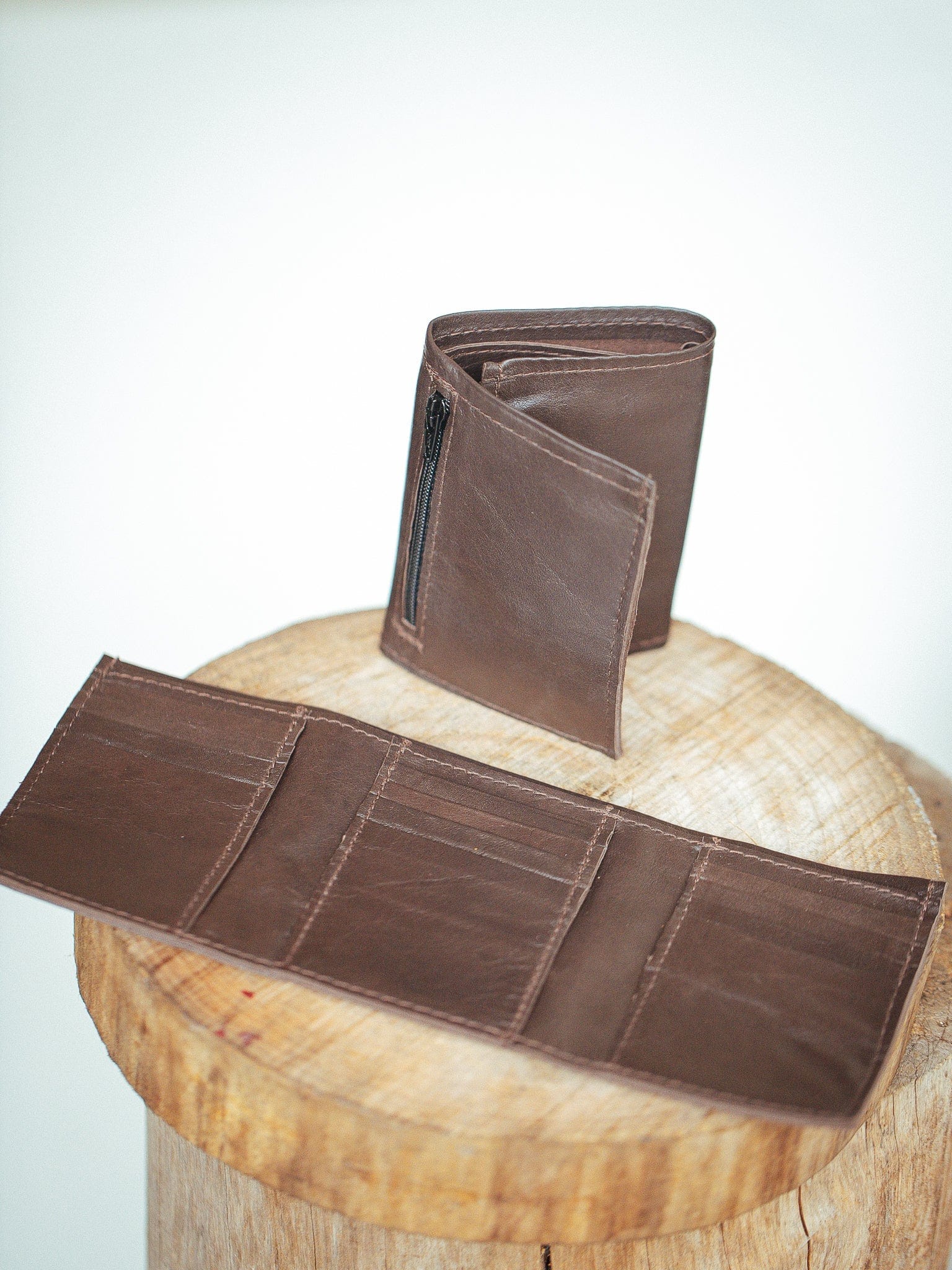 TriFold Men's Wallet MADE IN AUSTRALIA Kangaroo & Cowhide Nappa