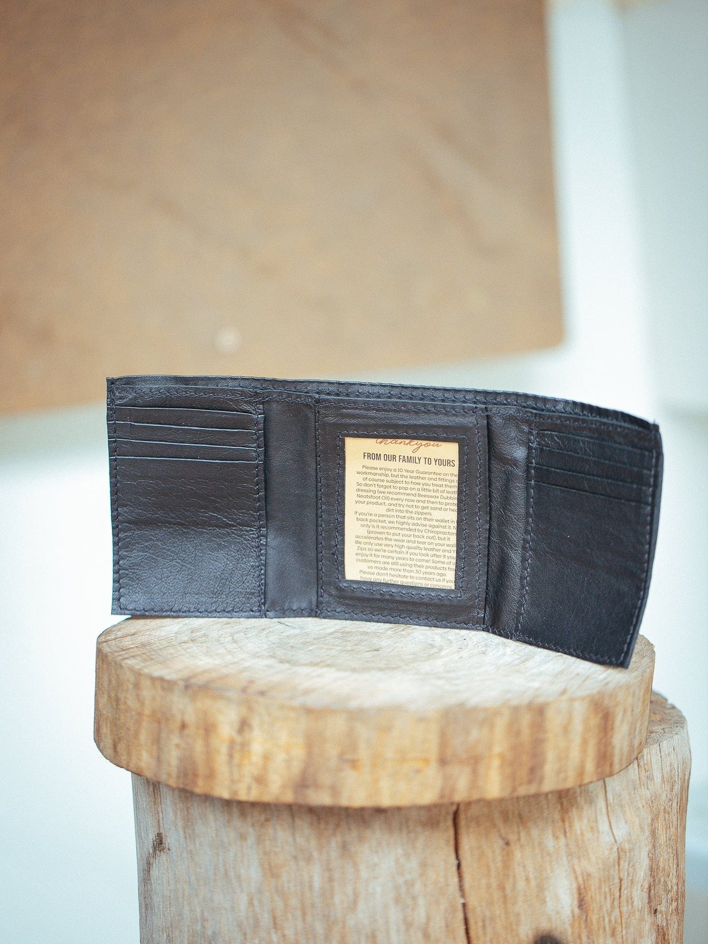 The Real McCaul Wallets Deluxe Trifold Wallet - Kangaroo Australian Made Australian Owned Tri-Fold Men's Wallet - MADE IN AUSTRALIA - Kangaroo & Cowhide Nappa
