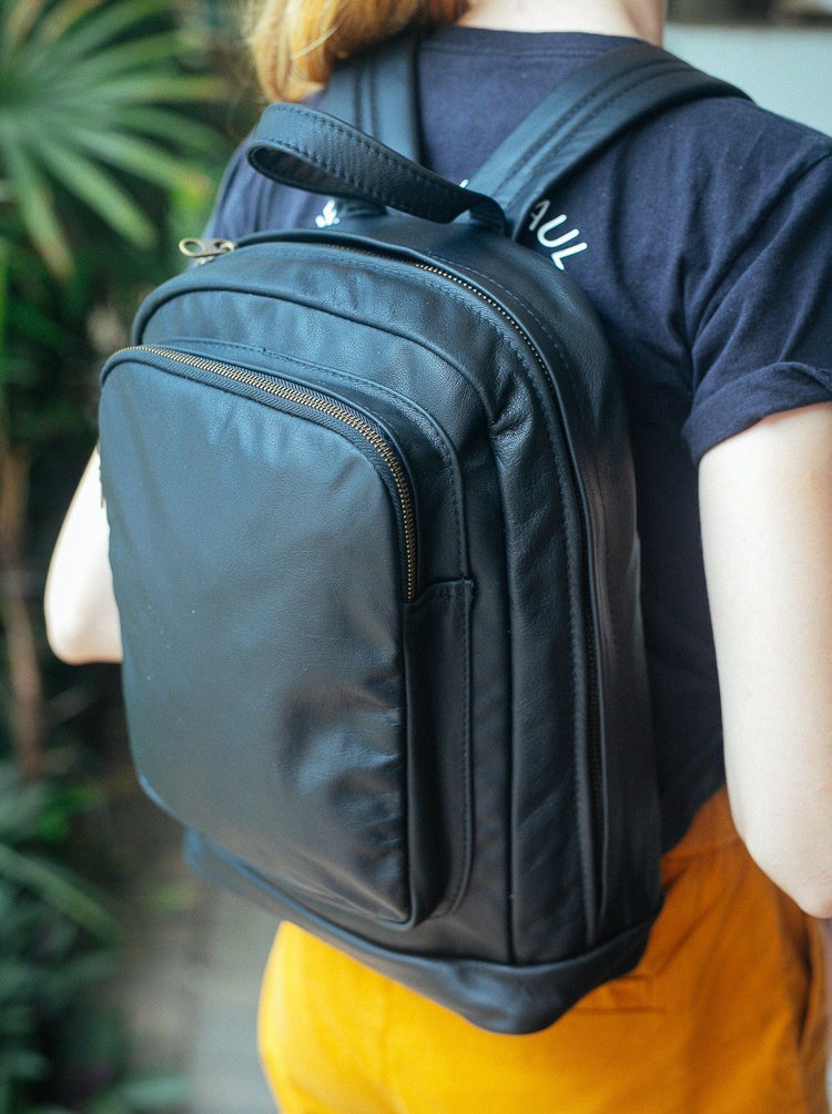 australian made laptop backpack OrangeBrown OB 48 X-Pac green Made in America with premium materials and workmanship Anti-theft, Water-resistant Mark Ryden Bags