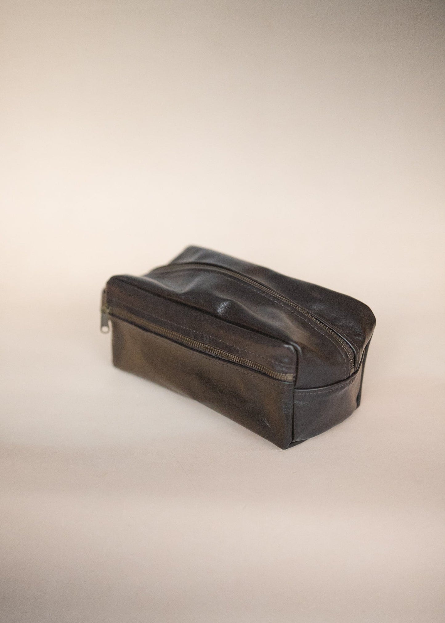 The Real McCaul Apparel & Accessories Dark Brown Toiletry Bathroom Washbag - Kangaroo Australian Made Australian Owned Toiletry Bathroom Washbag - Kangaroo