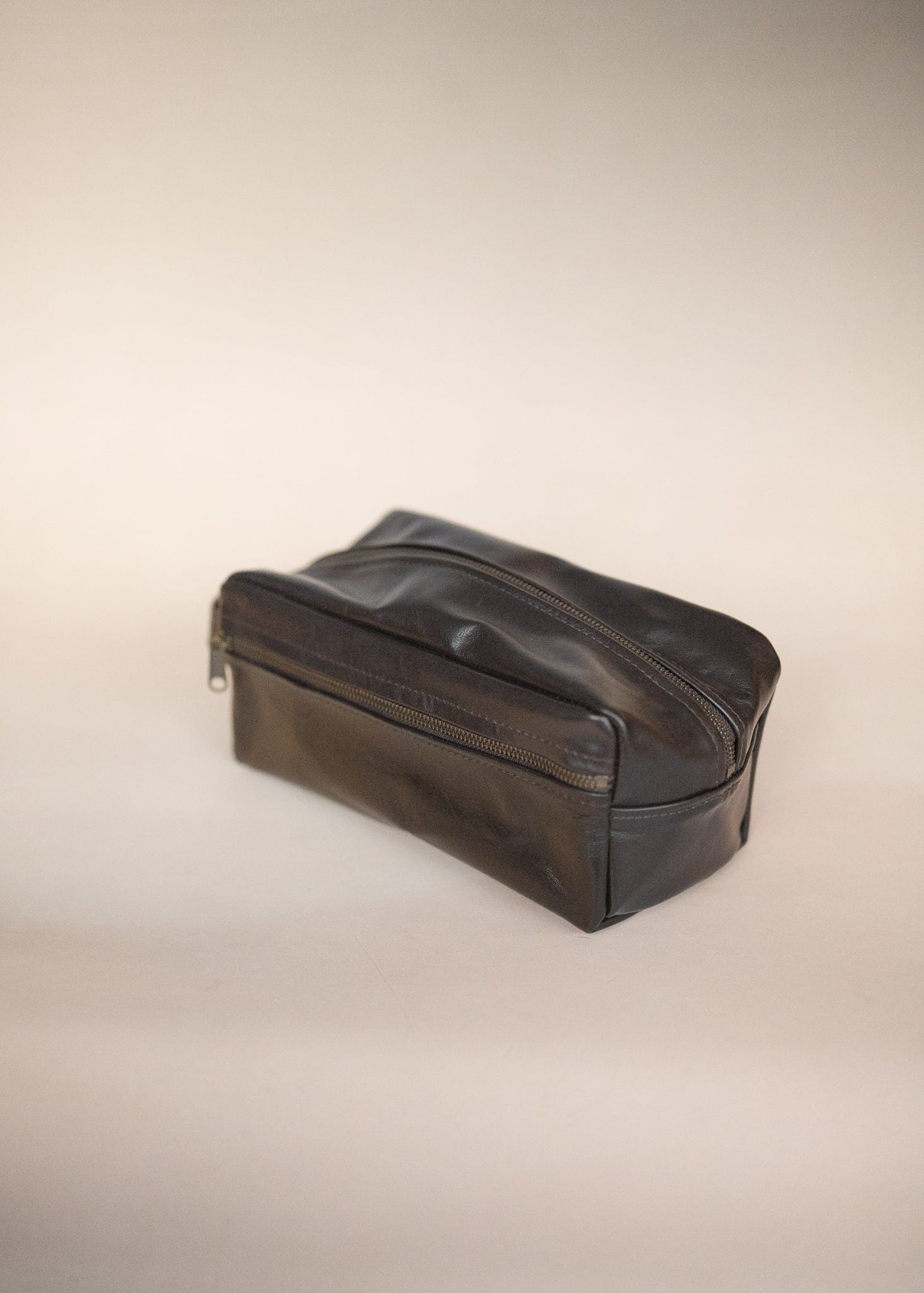 The Real McCaul Apparel & Accessories Dark Brown Toiletry Bathroom Washbag - Kangaroo Australian Made Australian Owned Toiletry Bathroom Washbag - Kangaroo