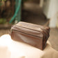 The Real McCaul Apparel & Accessories Toiletry Bathroom Bag - Cowhide Australian Made Australian Owned Leather Australian Made Toiletry Dopp Kit Shaving Bathroom Bag - Cowhide - Men's Gifts