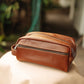 The Real McCaul Apparel & Accessories Toiletry Bathroom Bag - Cowhide Australian Made Australian Owned Leather Australian Made Toiletry Dopp Kit Shaving Bathroom Bag - Cowhide - Men's Gifts