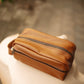 The Real McCaul Apparel & Accessories Toiletry Bathroom Bag - Cowhide Australian Made Australian Owned Leather Australian Made Toiletry Dopp Kit Shaving Bathroom Bag - Cowhide - Men's Gifts