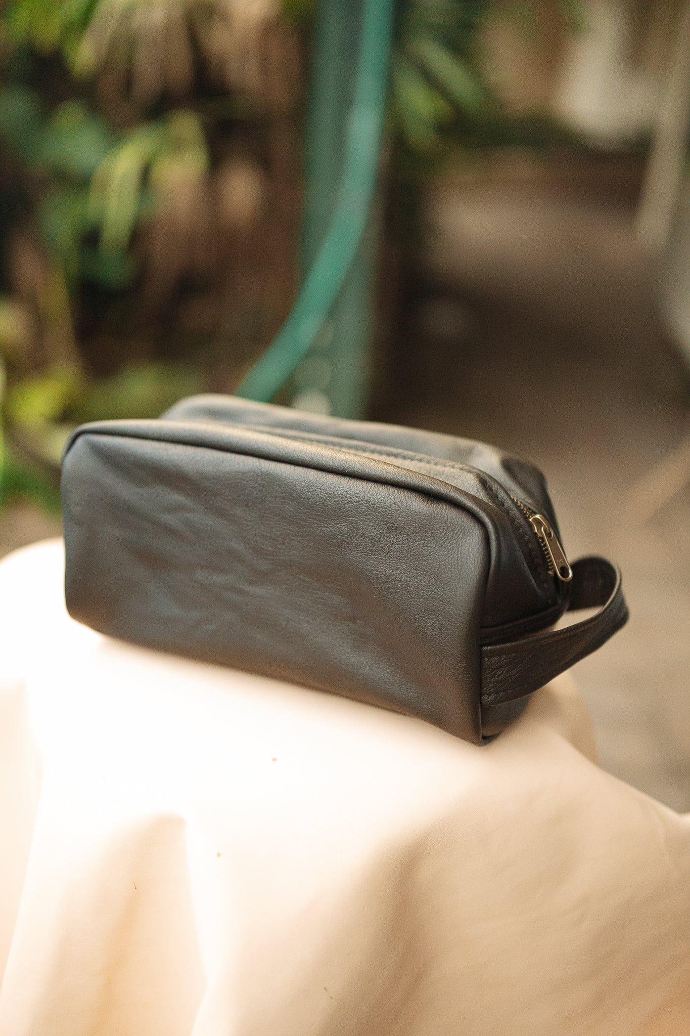 The Real McCaul Apparel & Accessories Toiletry Bathroom Bag - Cowhide Australian Made Australian Owned Leather Australian Made Toiletry Dopp Kit Shaving Bathroom Bag - Cowhide - Men's Gifts