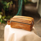 The Real McCaul Apparel & Accessories Toiletry Bathroom Bag - Cowhide Australian Made Australian Owned Leather Australian Made Toiletry Dopp Kit Shaving Bathroom Bag - Cowhide - Men's Gifts