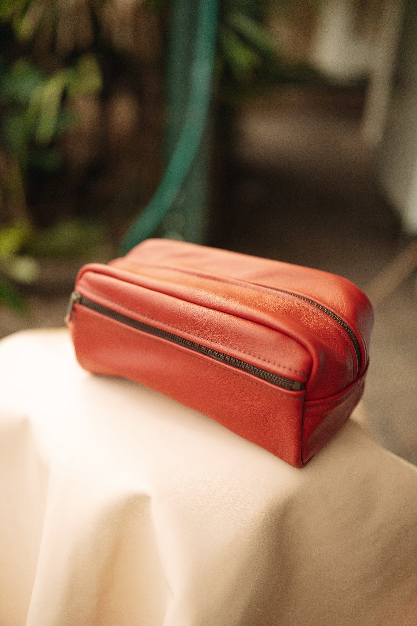 The Real McCaul Apparel & Accessories Toiletry Bathroom Bag - Cowhide Australian Made Australian Owned Leather Australian Made Toiletry Dopp Kit Shaving Bathroom Bag - Cowhide - Men's Gifts