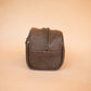 The Real McCaul Apparel & Accessories Toiletry Bathroom Washbag - Cowhide - Mottle Brown Australian Made Australian Owned Leather Australian Made Toiletry Dopp Kit Shaving Bathroom Bag - Cowhide - Men's Gifts